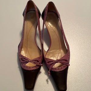 Kate spade size 6 kitten vintage toe